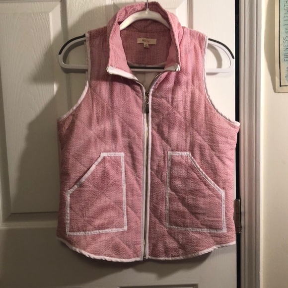 Red Seersucker Vest - Picture 1 of 1